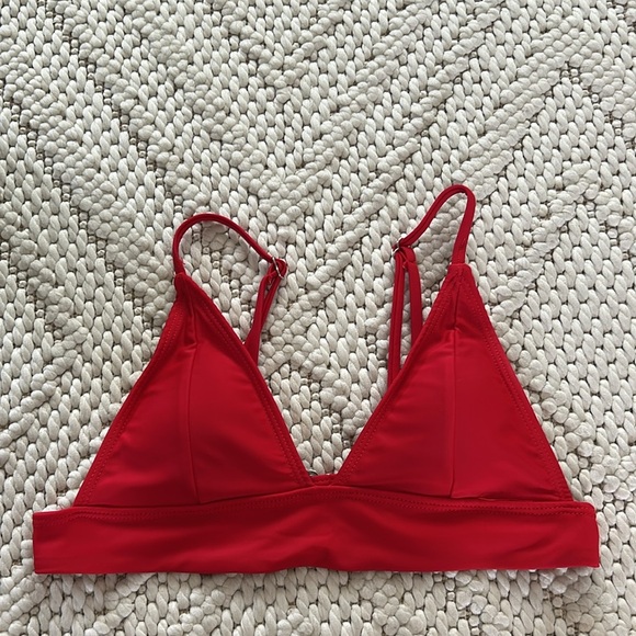 Red Triangle Bikini Set | Red Bikini Set | Red Bikini | Red String Bikini - Picture 2 of 9